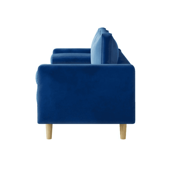 Craftmen Modern Sofa Set in Suede Fabric - Luxe Maple