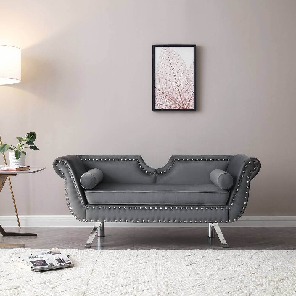 Pintop Luxury Sofa Set in Suede Grey