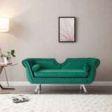 Pintop Luxury Sofa Set in Suede Green