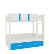 Adona Bunk Bed In White - Luxe Maple