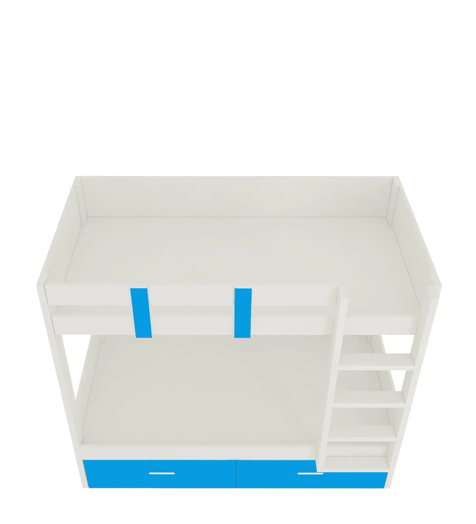 Adona Bunk Bed In White - Luxe Maple