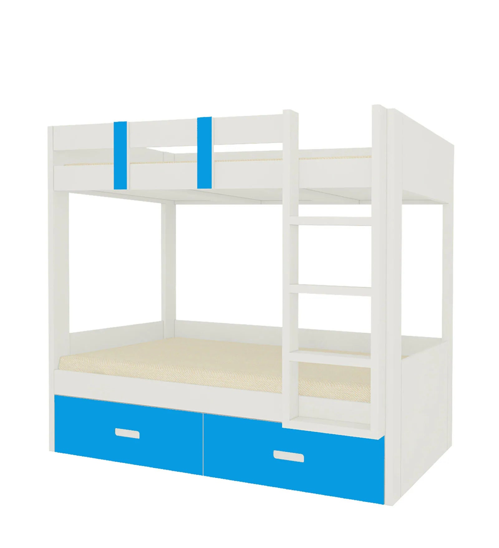 Adona Bunk Bed In White - Luxe Maple