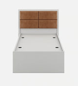 Astro Single Wooden Bed In White - Luxe Maple