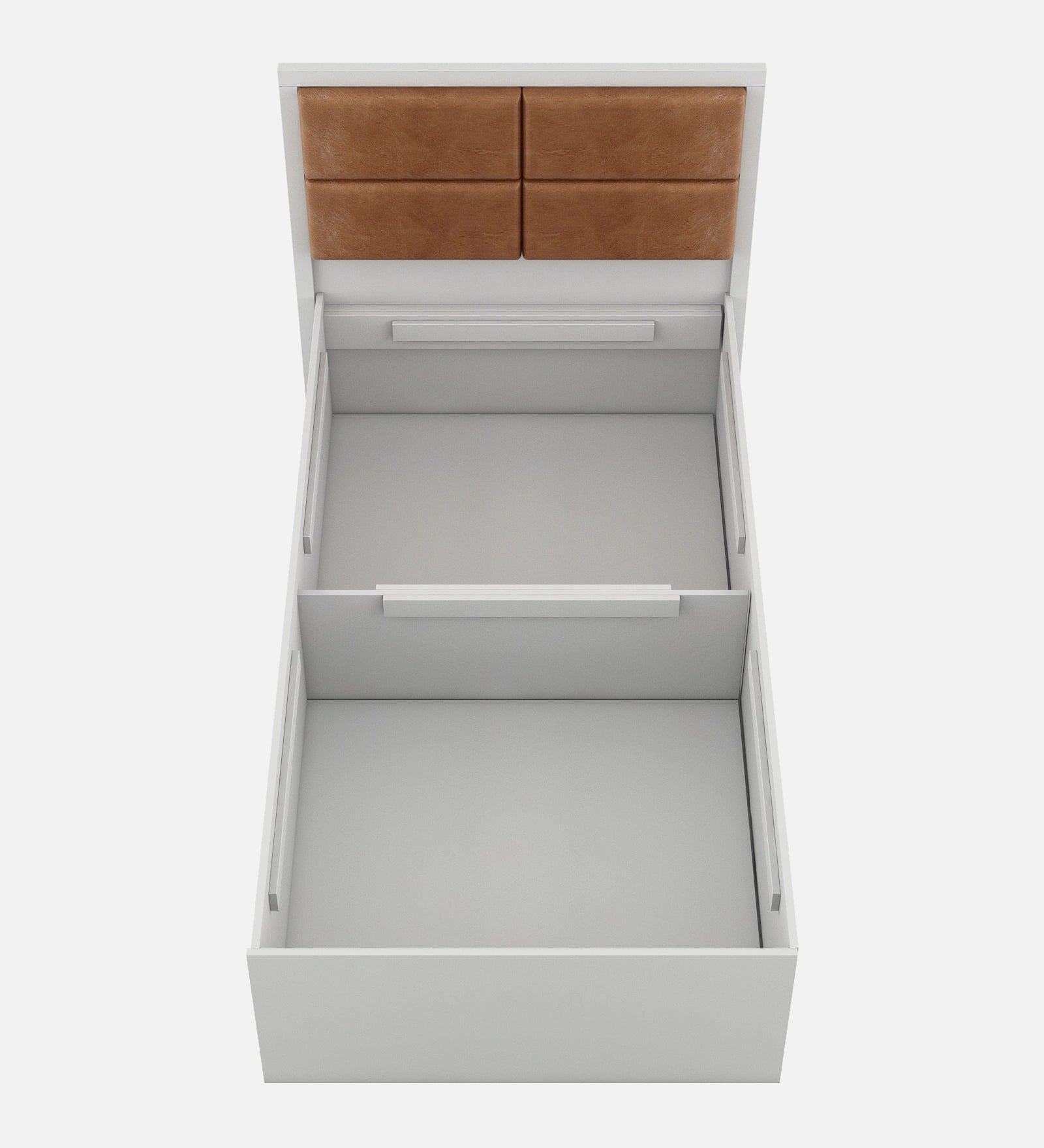 Astro Single Wooden Bed In White - Luxe Maple