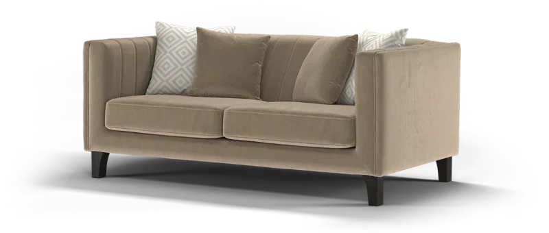 Wildo Luxury Sofa Set in Suede Beige