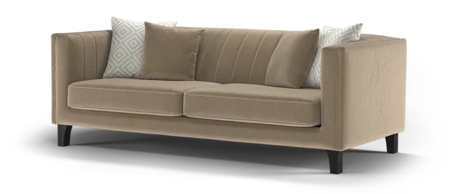 Wildo Luxury Sofa Set in Suede 3+2 Seater Beige