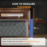 Premium Memory Foam Hybrid Mattress Cooling and Breathable By Luxe Maple - 10 Inches
