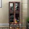 Bois Luxury Solid Wood Bar Cabinet In Walnut
