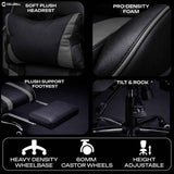 Cellbe Ergonomic Gaming Chair in Leatherette โ Luxe Maple