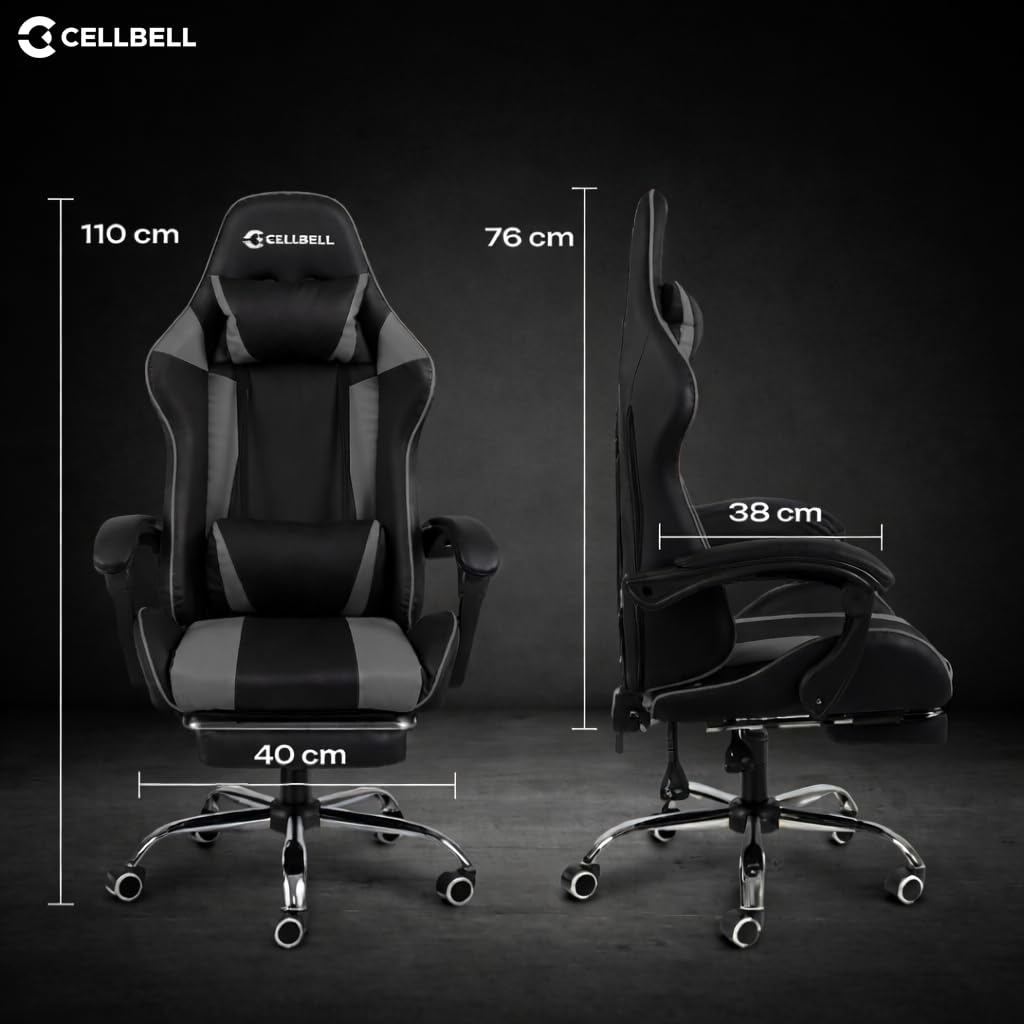 Cellbe Ergonomic Gaming Chair in Leatherette – Luxe Maple