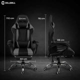 Cellbe Ergonomic Gaming Chair in Leatherette โ Luxe Maple