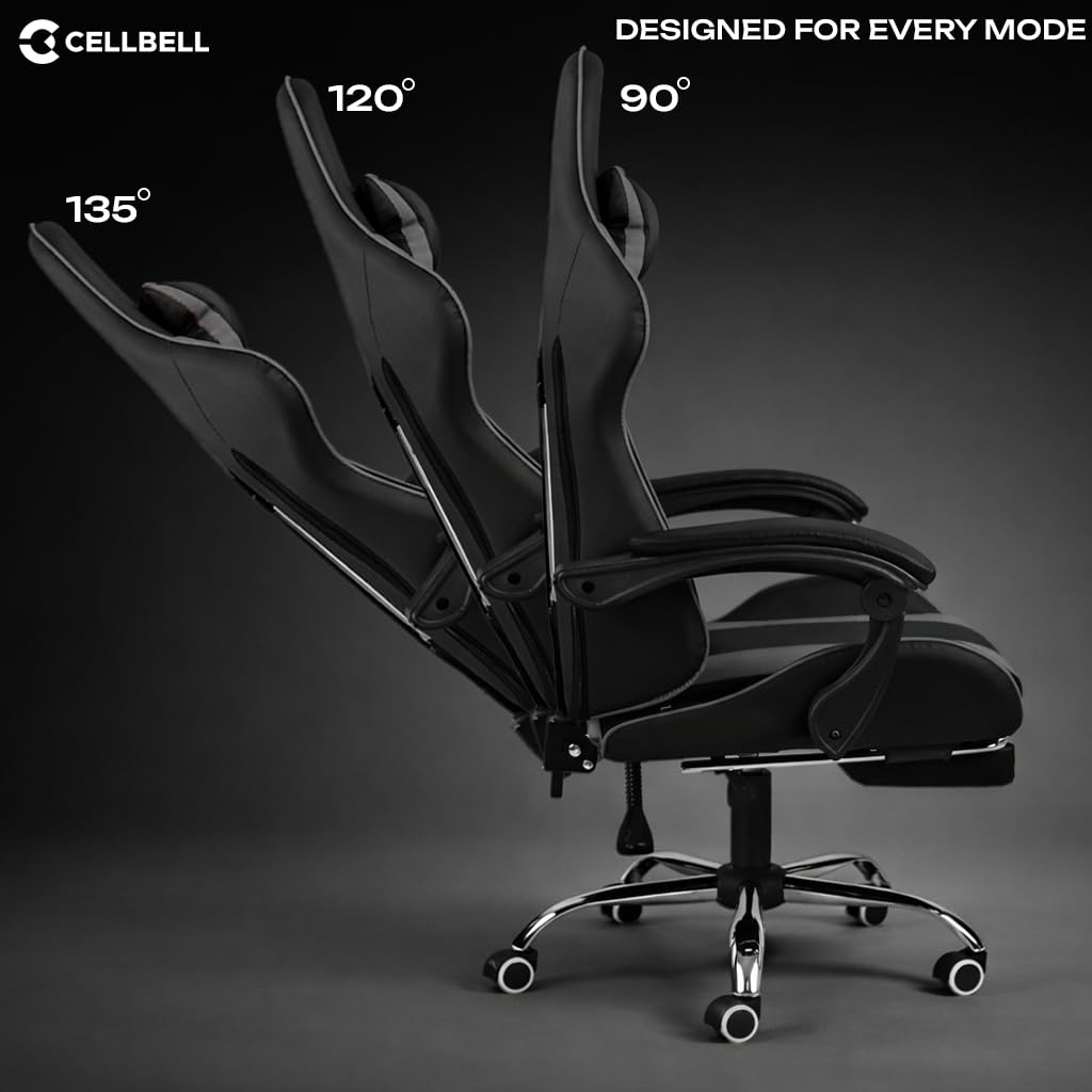 Cellbe Ergonomic Gaming Chair in Leatherette – Luxe Maple