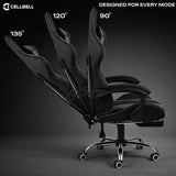 Cellbe Ergonomic Gaming Chair in Leatherette – Luxe Maple
