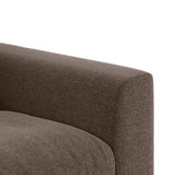 Chessa Sectional Suede Sofa Set - Luxe Maple