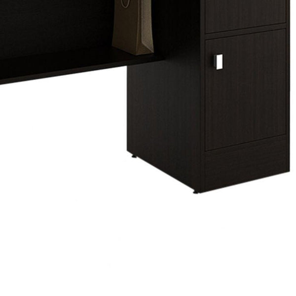 Roxy Study Table in Wenge Color - Luxe Maple