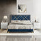Porch Premium Upholstered Bed Without Storage In Suede - Luxe Maple