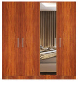 Cray Medusa Engineered Wood Wardrobe Walnut Finish - Luxe Maple