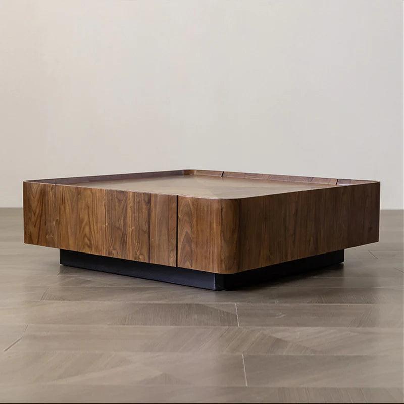 Dexter Luxury Center Table in Teak Wood | Designer Coffee Table - Luxe Maple
