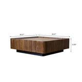 Dexter Luxury Center Table in Teak Wood | Designer Coffee Table - Luxe Maple