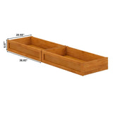 Additional Storage - Side Drawers Storage (Manual Storage Bed) - Luxe Maple