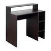 Rollen Study Table in Wenge Color - Luxe Maple