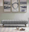 Foster Straight Bench in Grey Suede- Luxe Maple