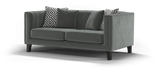 Wildo Luxury Sofa Set in Suede Grey