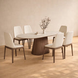 Haven Soldi Wood Dining Table Set - Luxe Maple 8 Seater