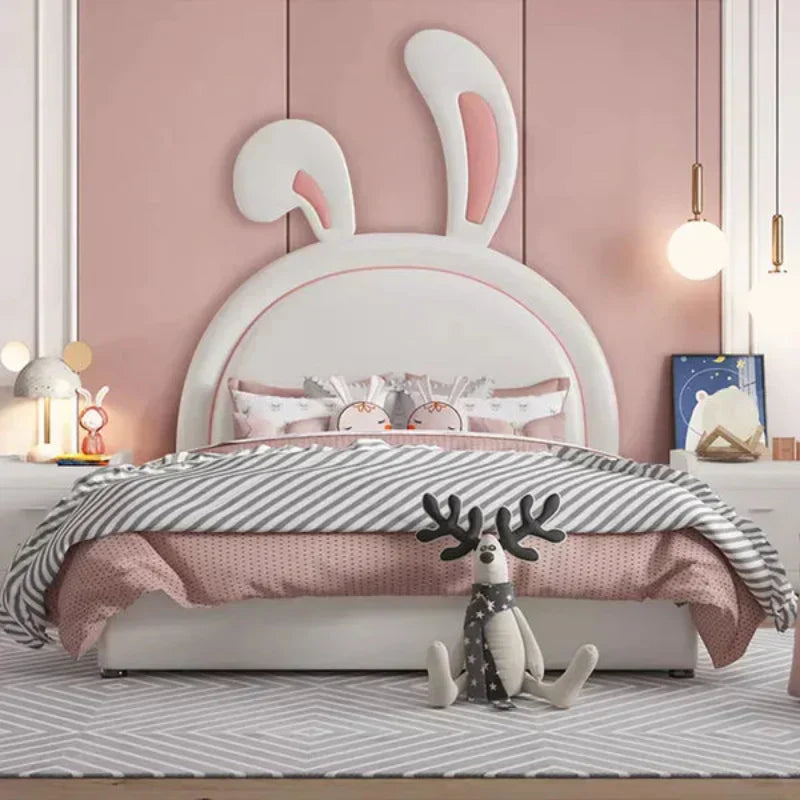 Naughty Bunny Luxury Upholstered Bed in Suede King Pro