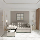 Confy Sofa Cum Bed In Suede Beige