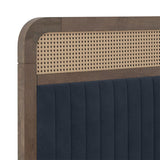 Henry Solid Wood Bed In Walnut - Luxe Maple