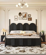 Hercules Solid Wood Antique Premium Poster Bed In Black