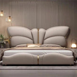 Butterfly Luxury Upholstered Bed in Leatherette King Pro