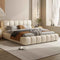 Inox Upholstered Bed In Suede - Luxe Maple