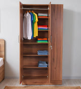 Kelly 3 Door Wardrobes In Walnut - Luxe Maple