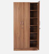 Kelly 3 Door Wardrobes In Walnut - Luxe Maple