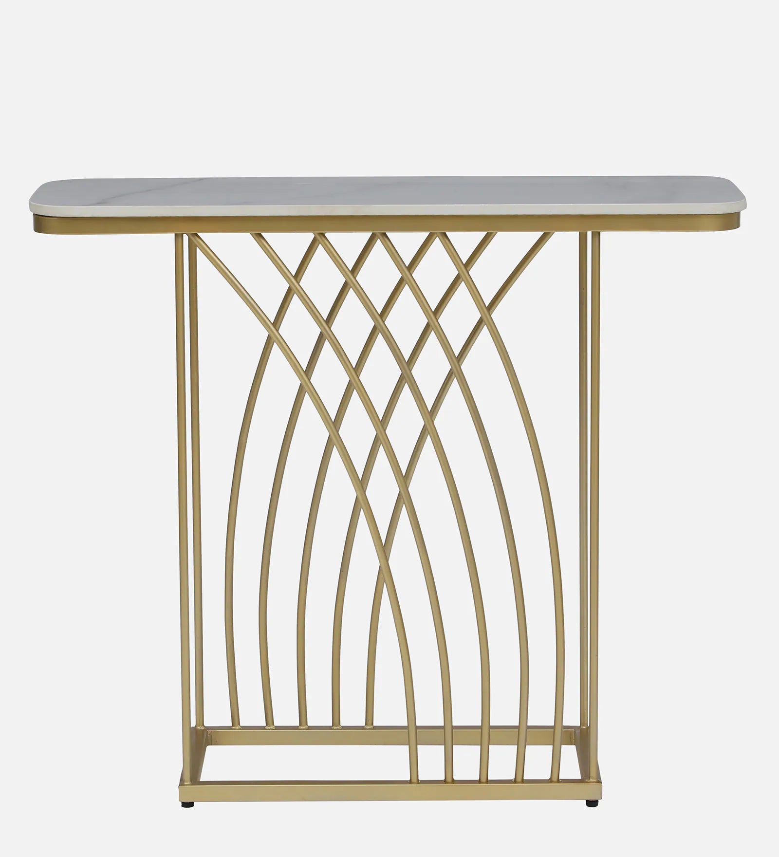 Kisco Console Table In Stainless Steel 304 - Luxe Maple
