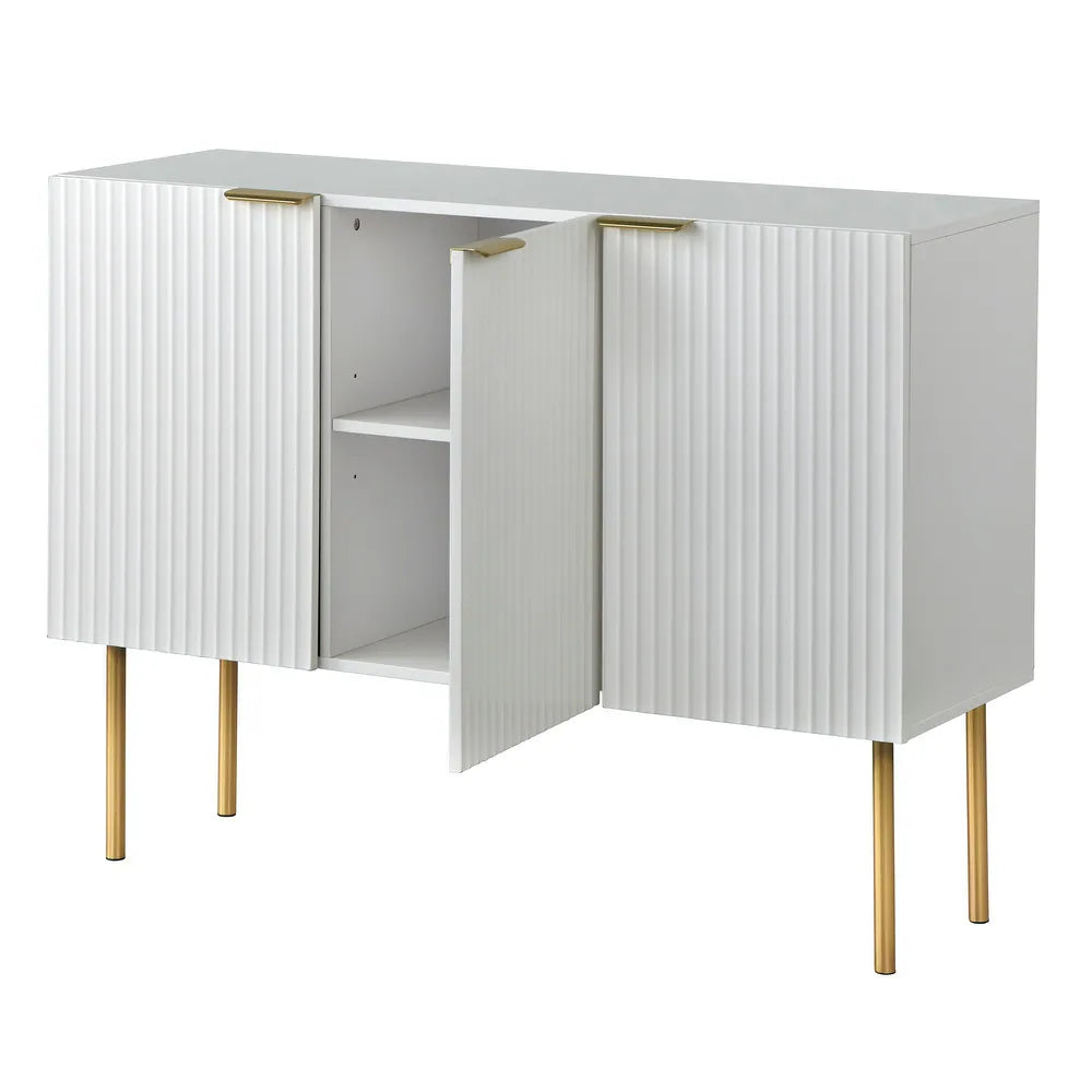 Strips Luxury Chest of Drawer in PU Polish