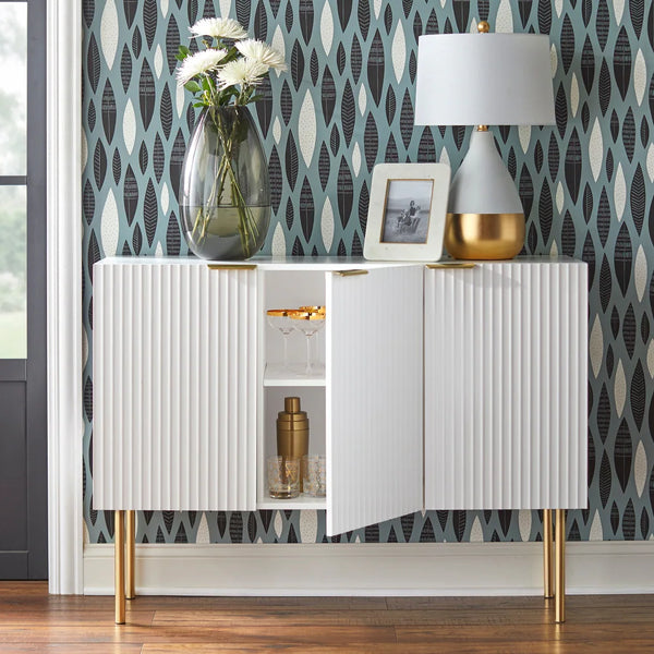 Strips Luxury Chest of Drawer in PU Polish