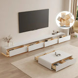 Kello Luxury TV Unit and Coffee Table in White