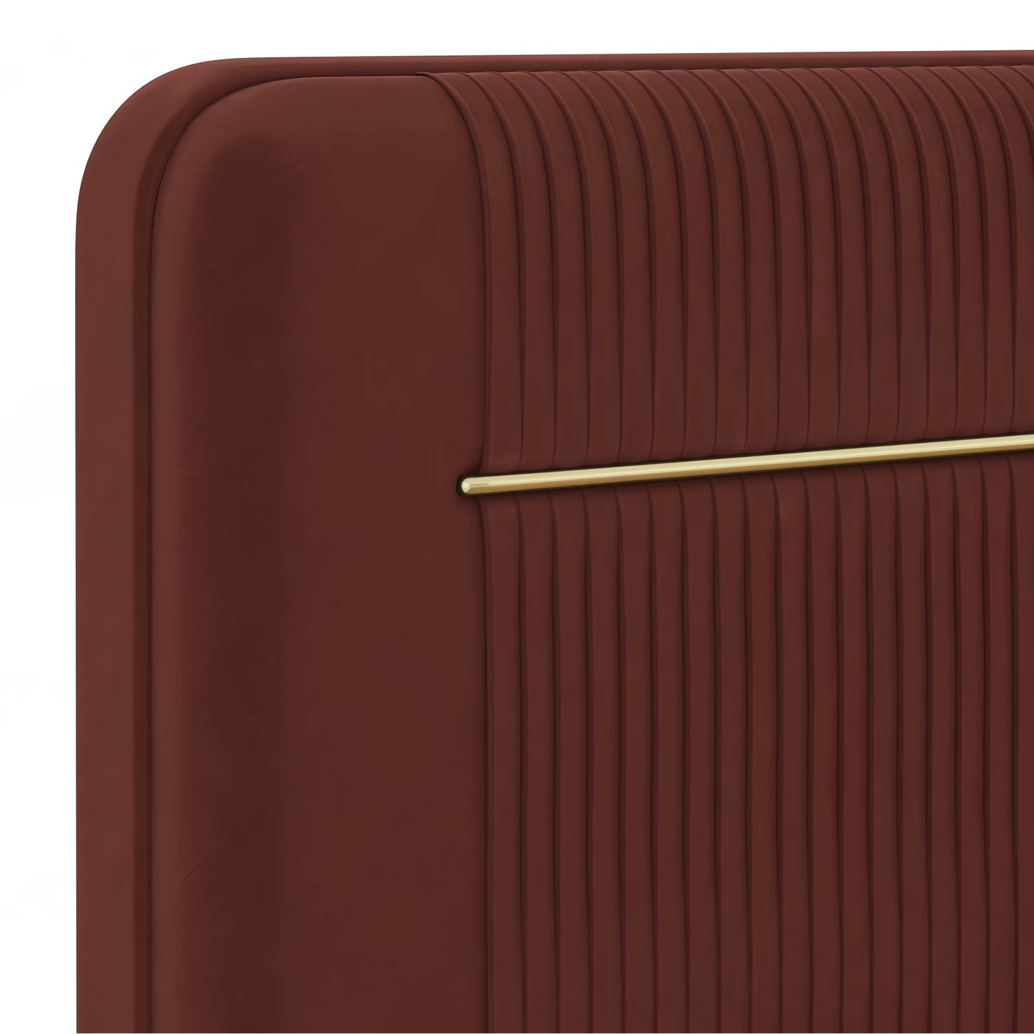 Milan Premium Upholstered Bed In Suede - Luxe Maple