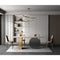 Kelly Luxury 6 Seater Dining Table - Luxe Maple