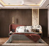 Moraco Premium Upholstered Bed In Suede With Side Tables King Pro