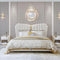 Pasco Premium Upholstered Bed in Suede | Premium Designer Bed - Luxe Maple