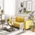 Nivya Classic Sofa Set in Yellow - Luxe Maple