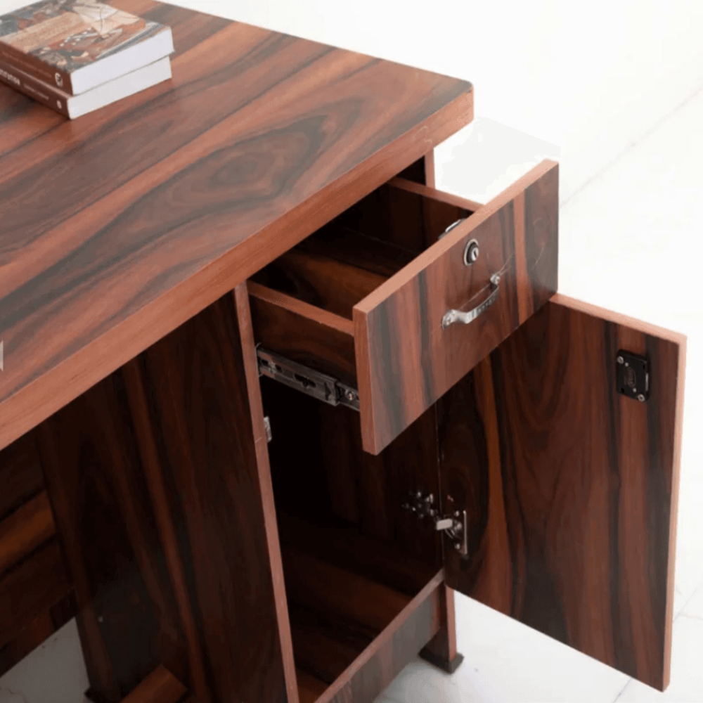 Amorini Study Table in Walnut Colour by Cupboard