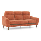 Rony Premium Suede Sofa Set - Luxe Maple