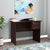 Saucy Study Table in Wenge Color - Luxe Maple