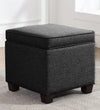Sodo Ottoman With Storage In Fabric - Luxe Maple