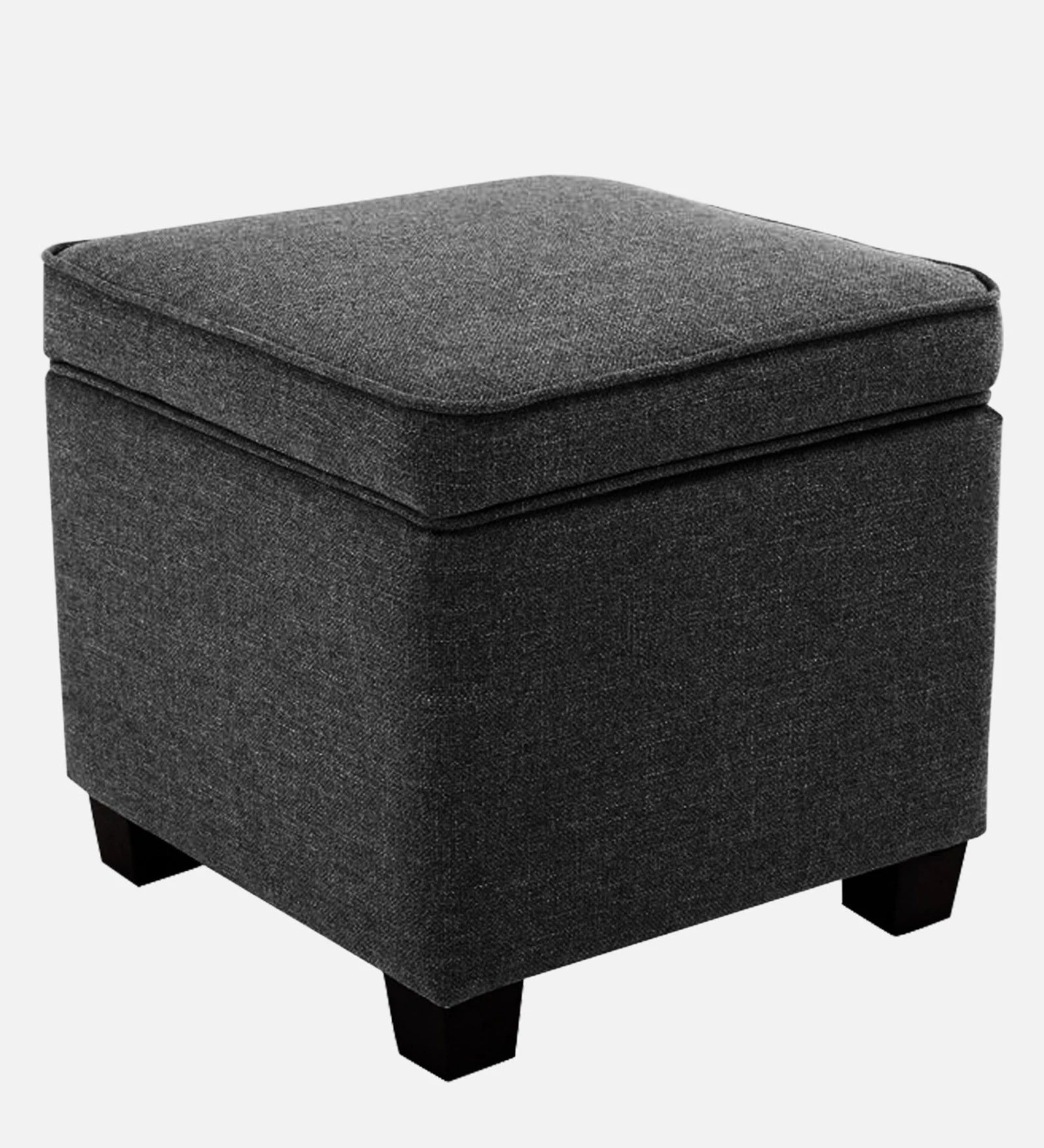 Sodo Ottoman With Storage In Fabric - Luxe Maple